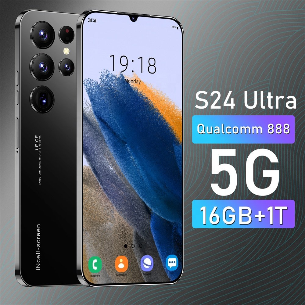 Vodacom Cheap Unlocked Cell Mobile Phones S24 Ultra WCDMA 5G Smartphone Type-C Android Phone Fast Ship To South Africa
